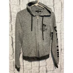 NEW Miami Style DESTIN FLORIDA Hoodie Jacket Size Large Gray